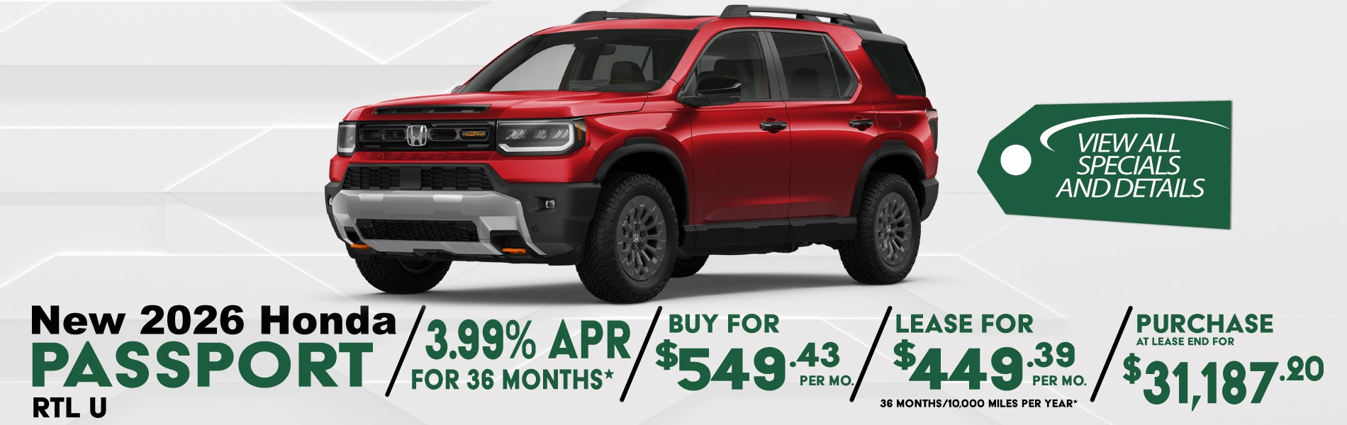 New 2026 Passport Offer