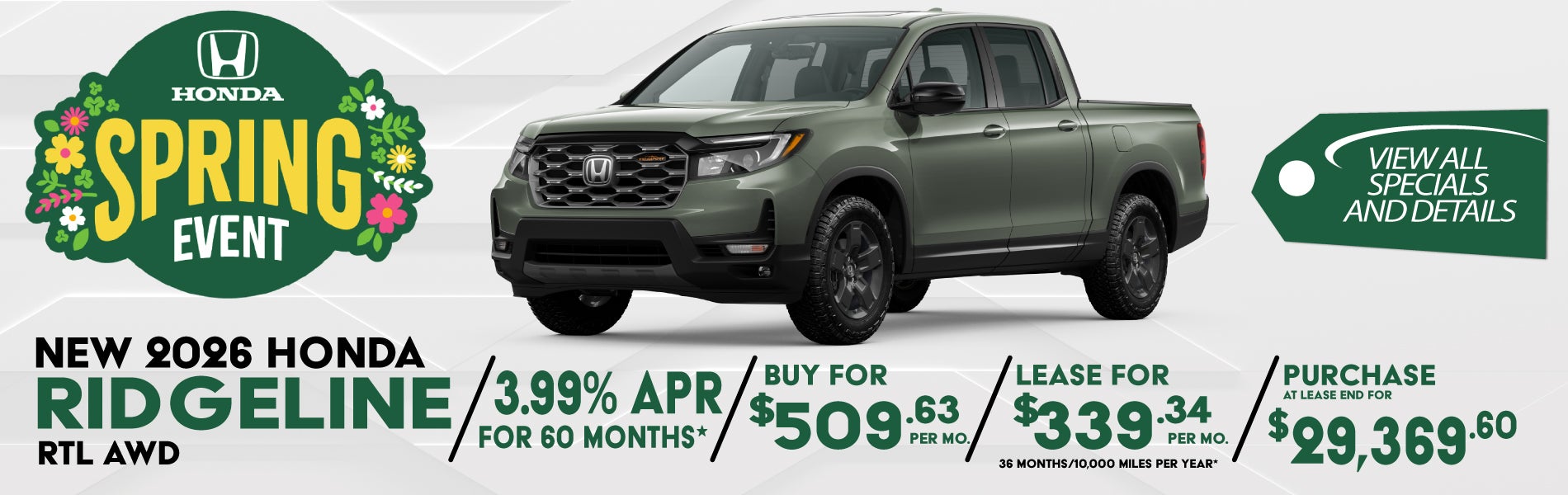 New 2026 Honda Passport special offer near Greensboro