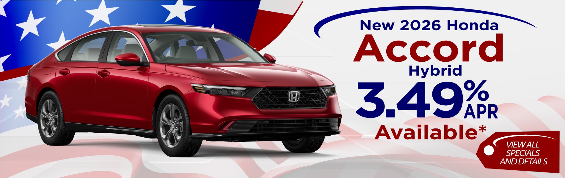 New 2026 Honda Accord special offer near Greensboro