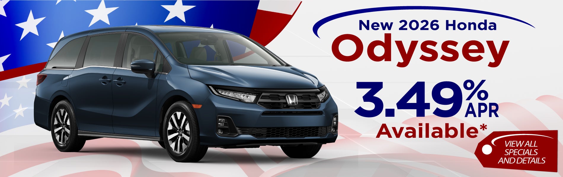 New 2026 Honda Odyssey special offer near Greensboro