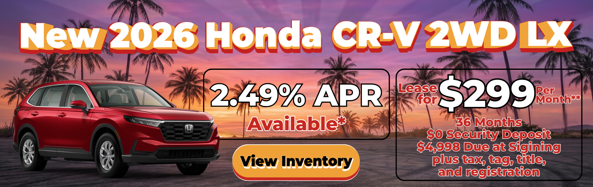 2026 Honda CR-V offer