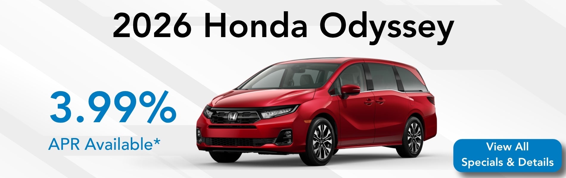 New 2026 Honda Odyssey special offer near Greensboro